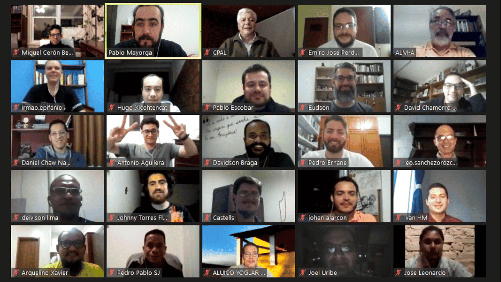 Segundo encuentro virtual de los jesuitas hermanos en formación de la CPAL