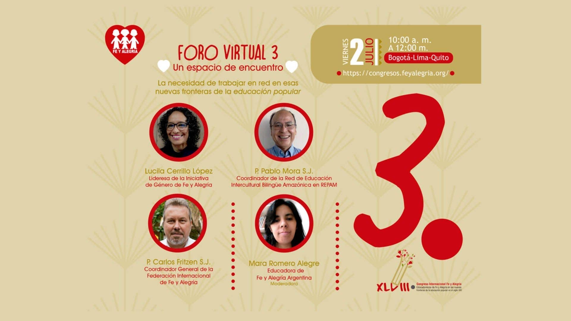 Fe y Alegría presenta su III Foro rumbo al Congreso Internacional