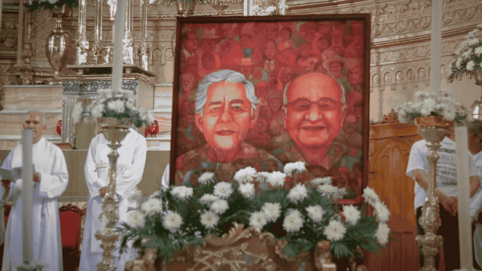 Se desvela pintura en honor de los Mártires de Cerocahui